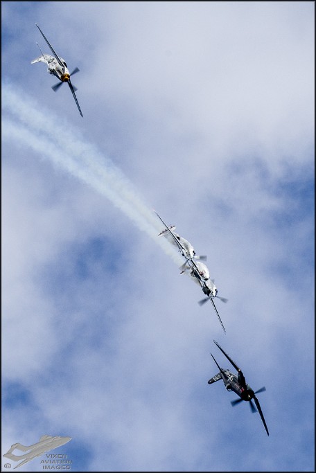 The Red Bulls - P-38, F4U and P-51D 