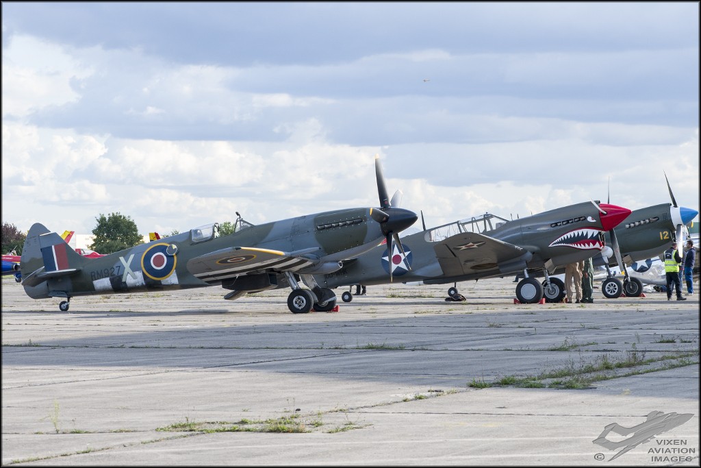 Spitfire and P-40s 